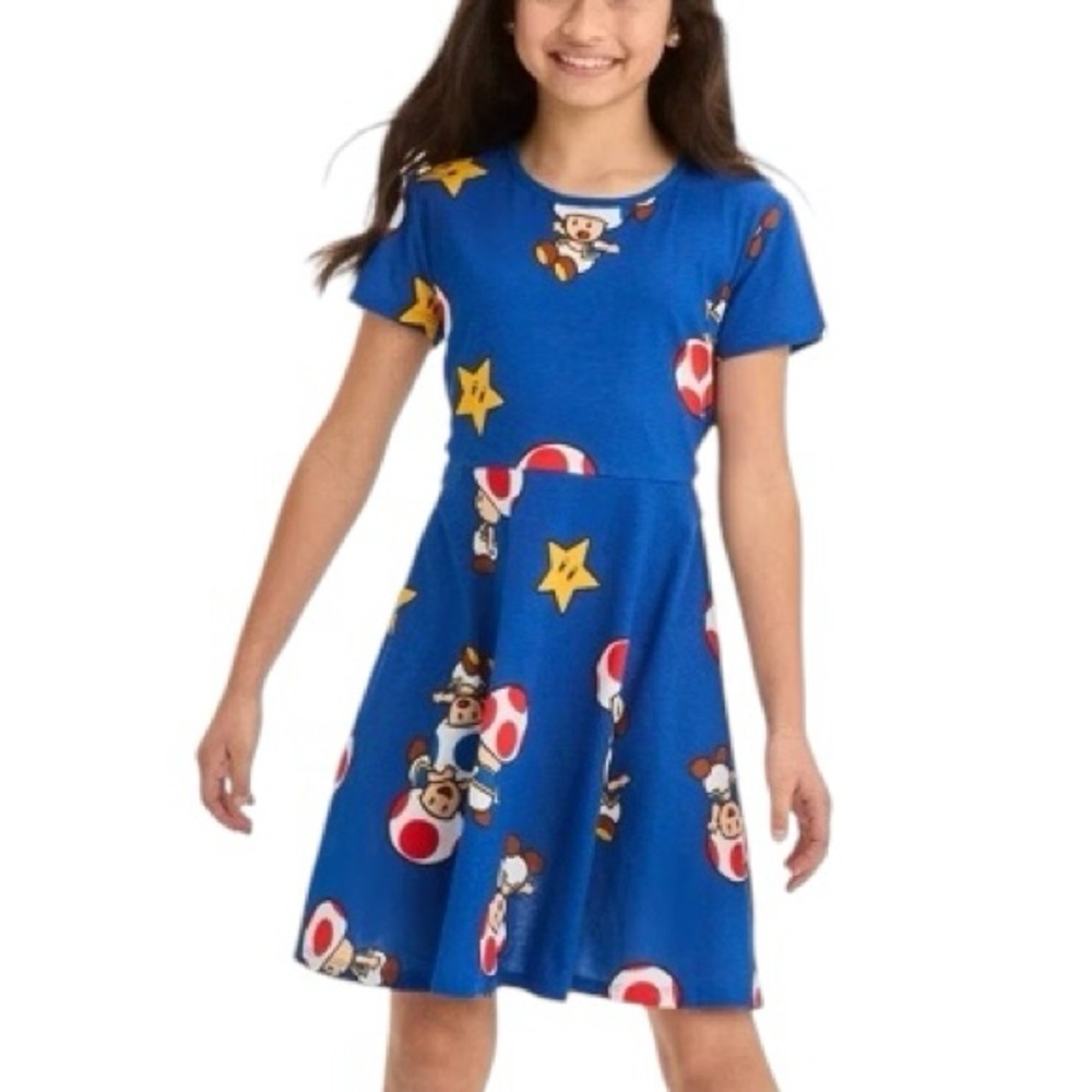 NINTENDO SUPER MARIO girls size Large character dress cosplay dress up dress NWT - Picture 2 of 6